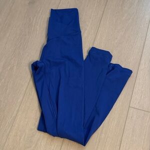 Blue Crossover Leggings